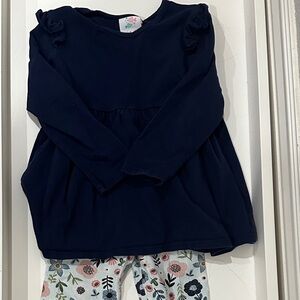 Navy Blue Kids Matching Set
